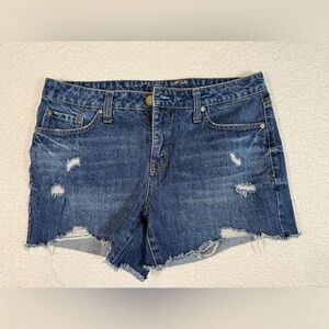 Seven7 womens weekend shorts size 8 denim med wash